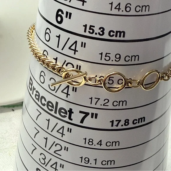 SWAROVSKI "Locket" Black Pave Crystal Bar Gold Plated Chain Bracelet Toggle - Picture 5 of 6